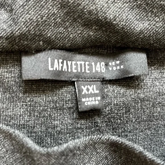 LAFAYETTE 148 MOCK NECK SHIRT W/ POCKETS SIZE XXL LAGENLOOK MODERN CHIC - Picture 3 of 7